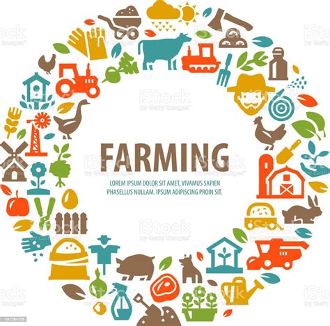 Farm Vector Logo Design Template Farming Harvest Or Gardening