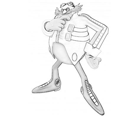 Sonic Eggman Colouring Pages Coloring Pages