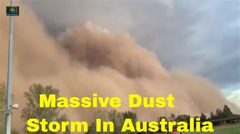 Massive Dust Storm In Australia Youtube