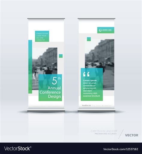 Vertical Banner Template Design Royalty Free Vector Image