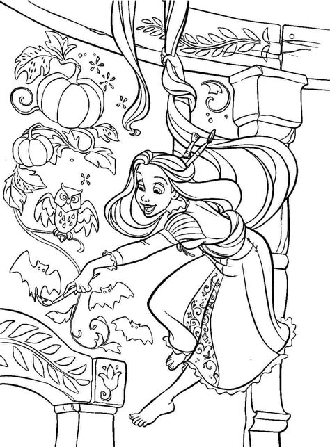 Cute Rapunzel Coloring Pages Pdf Ideas From Tangled Story Free