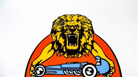 Lions Drag Strip Single Sided Tin Sign At Kissimmee 2022 As M733