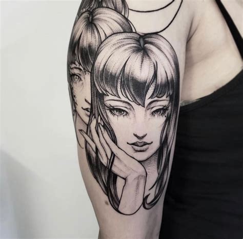 Manga Tattoo Tomie Half Sleeve Tattoos Designs Half Sleeve Tattoo