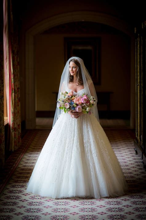 Ball Gown With Cathedral Length Veil