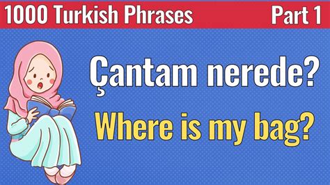 1000 Turkish Phrases Part 1 Learn Turkish Easily Language