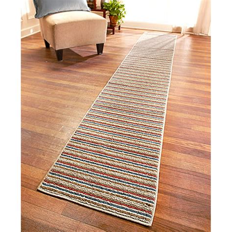 Extra Long Stripe Nonslip Runners Home Hall Kitchen Accent Mat Rug Sand