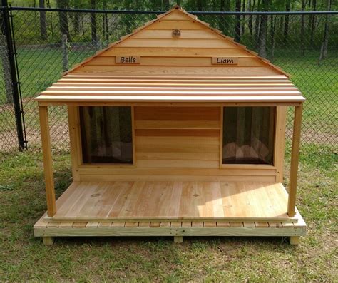 Goliath Duplex Dog House Custom Wooden Dog House For 200 Lb Dogs