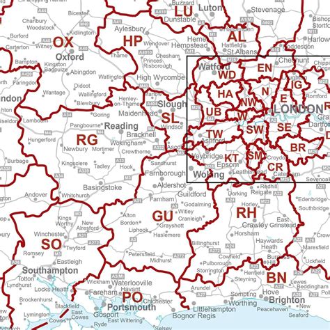 Postcode Map Of Britain