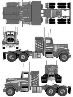 #miniatur_truk | 9.5m people have watched this. Mack F-Series Truck blueprint | Blueprints | Wooden truck ...