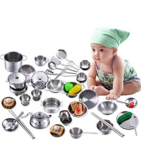 16 Pcs Kids Children Role Play Toys Mini Kitchen Cooking