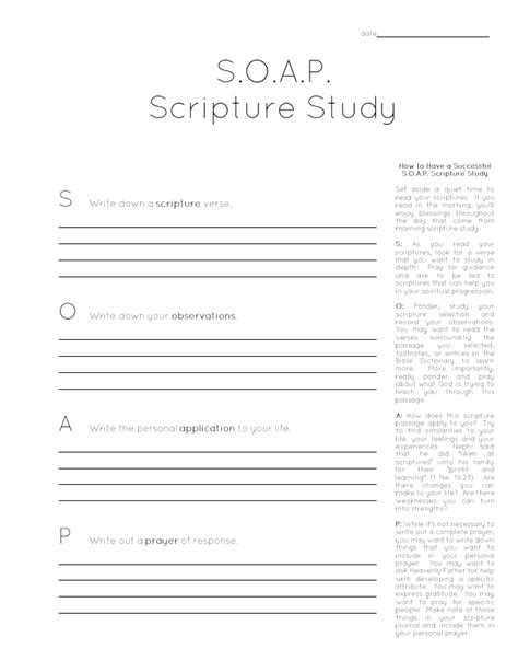 The Soap Bible Study Tip And Template Bible Study Soap Bible