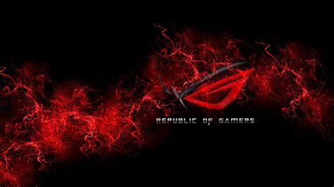Republic Of Gamers Logo Brand Free Live Wallpaper Live Desktop