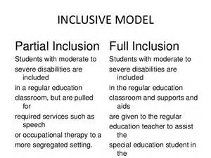 The origin of inclusive education goes back to the ideology that is based on the universal declaration of. Models of inclusive education