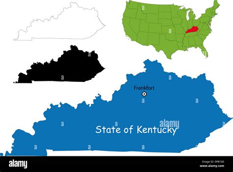 Kentucky Map Stock Photo Alamy