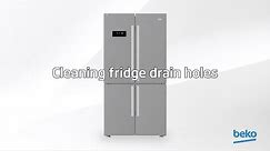 Cleaning fridge drain holes | by Beko