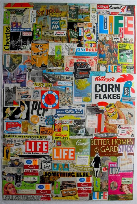 The most obvious difference for this collagen powder is the tumeric. ART SKOOL DAMAGE : Christian Montone: Collage: "Life" (2005)