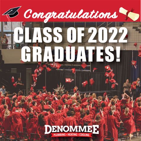 Congratulations To The 2022 Graduating Class Denommee Plumbing
