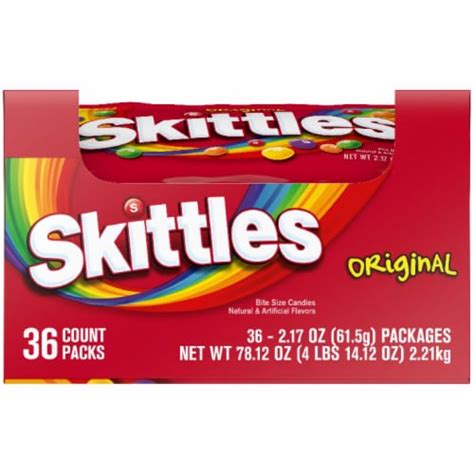 Skittles Original Fruity Candy 36 Ct 217 Oz Kroger