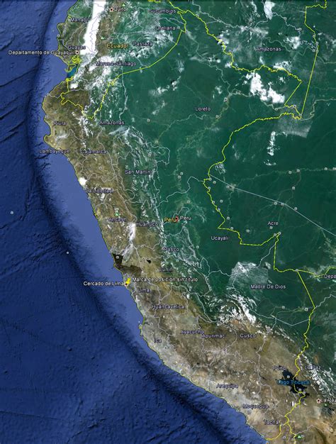 Mapa De Perú Viajar A Peru