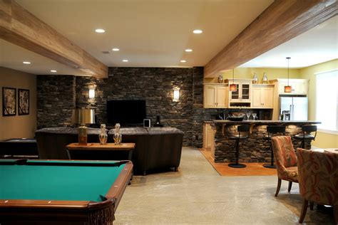 Game Room Basement Rustic Basement Chicago By Morgan Mcmurphy