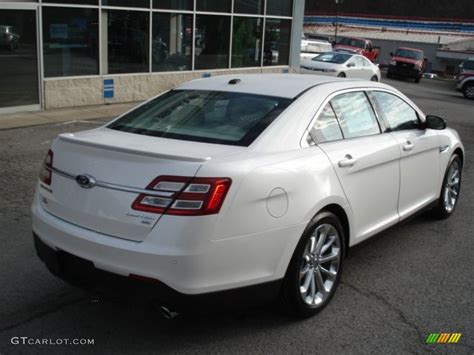 White Platinum Tri Coat 2013 Ford Taurus Limited Awd Exterior Photo