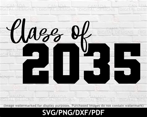 Class Of 2035 Svg Graduation 2035 Svg Kindergarten Shirt Etsy India