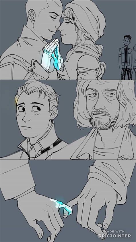 Connor X Hank Dbh 💘 Detroit Become Human Connor Detroit Become Human Detroit Art