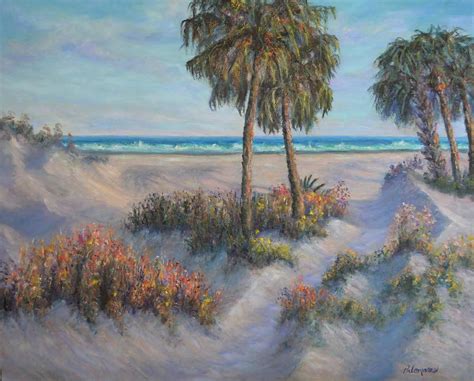 Coastal Painting Beach Path Sand Dunes Painting By Amber Palomares