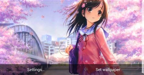 Anime Girl Hd Live Wallpaper 10 Apk Download Android