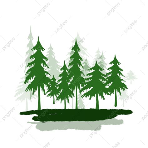 Forest Elements Png Picture Green Forest Cartoon Elements Green