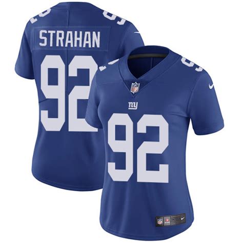 Womens Nike New York Giants 92 Michael Strahan Royal Blue Team Color