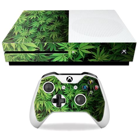 Weed Skin For Microsoft Xbox One S Protective Durable
