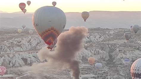 Kapadokya daki balon turlarına rüzgar engeli Son Dakika Haberleri