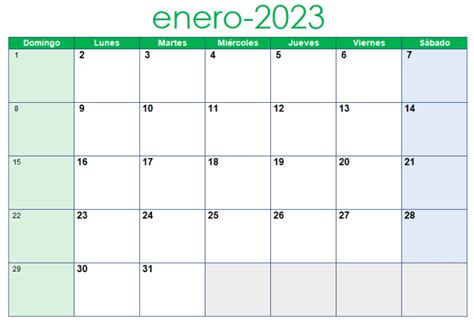Calendario 2023 En Formato Excel Xls Descarga Gratis Para Todos Diseño