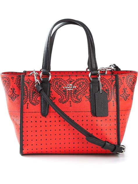 Coach Womens Bags Totes Red Keweenaw Bay Indian Community