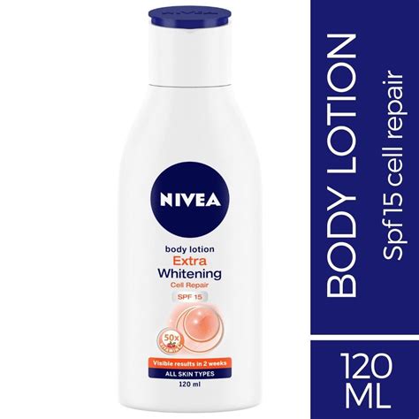 Nivea Extra Whitening Cell Repair And Uv Protect Body Lotion 120 Ml