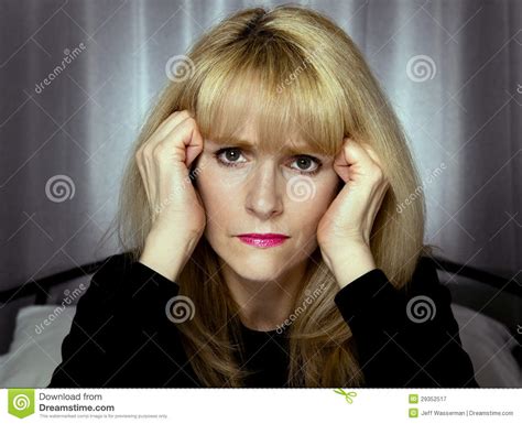 Depressed Woman Stock Image Image Of Despair Blue