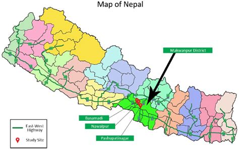 road network map of nepal