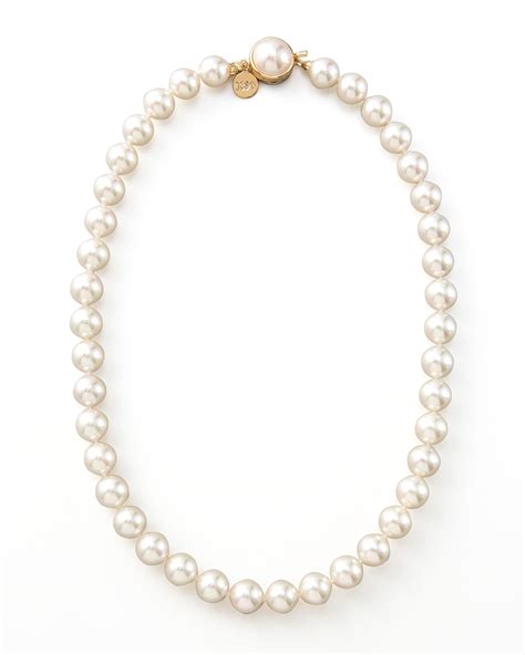 Majorica Pearl Necklace In White Lyst