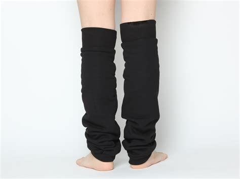 black cotton leg warmers yoga leg warmers cotton slouchy leg etsy uk