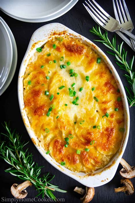 You'd probably earn 10,000 points with weight watchers, but it's a very nice dish for special occasions. Scalloped Potatoes Recipe - Simply Home Cooked