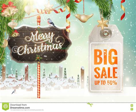 Christmas Sale Design Template Eps 10 Stock Vector Illustration Of