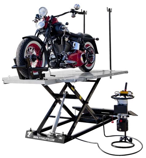 Side extensions (or foot extensions) for your motorcycle table lift are an easy diy project that if you're heavyset, or just want to add a bit more support, cut a wood block to fit between the floor and. Titan Electric 1500 Motorcycle/ATV Lift Table - FREE SHIPPING