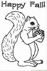 Coloring Squirrel Acorns Squirrels Acorn Printable Popular Coloringhome Coloringpages101 sketch template