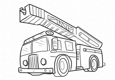 Print & Download - Educational Fire Truck Coloring Pages Giving Three