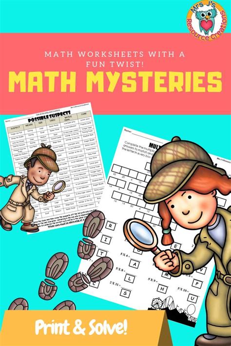 Math Mystery Worksheets That Are Easy To Prep And Fun To Solve Engage