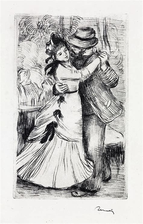 The Dance In The Country Painting By Pierre Auguste Renoir Fine Art