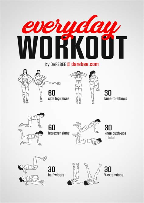 Everyday Workout By Darebee Darebee Workout Fitness Fitnessmotivation Abs Everyday