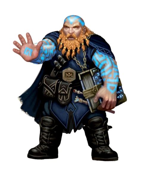 Dwarves are known for their skill in warfare, their ability to withstand physical and magical punishment, their knowledge of the earth's secrets, their hard work, and their capacity for drinking ale. Male Dwarf Rune Wizard - Pathfinder PFRPG DND D&D 3.5 5E ...