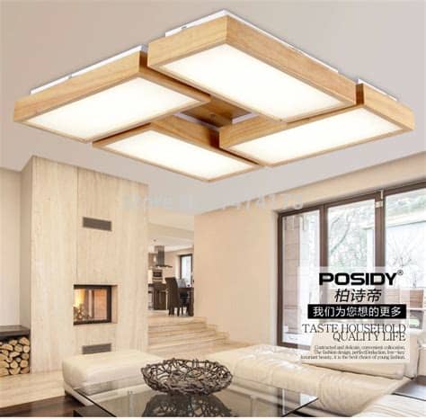 It can also turn the old fashioned and outdated home into a modern living space. Modern home lighting wood living room led ceiling lights ...